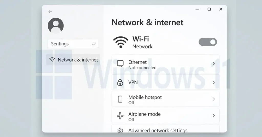 Network settings