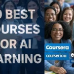 A diverse group of joyful students celebrating with certificates in hand, surrounded by a vibrant university campus setting.