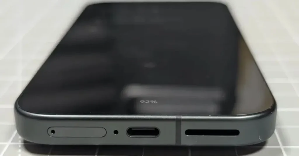 Close-up 3D render of a white smartphone featuring a prominent rectangular camera island with two large primary lenses and a flash.