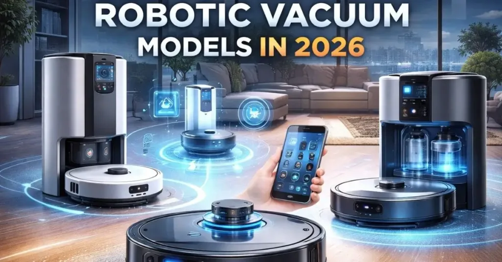 robotic vacuum models, Cutting-edge 2026 robot vacuums with AI navigation, self-emptying, mopping, and app integration for effortless home cleaning.